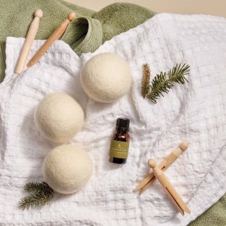 Frasier Fir® Wool Dryer Balls & Laundry Fragrance Oil Set
