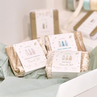 Goldleaf Gardenia Travel Set with Beauty Bag