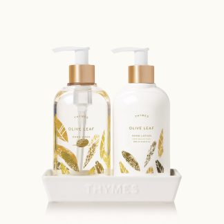 Olive Leaf Sink Set